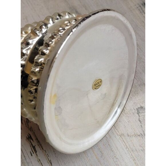 Unique blown glass wedding cake ornament tree Xmas glitter - Picture 16 of 16